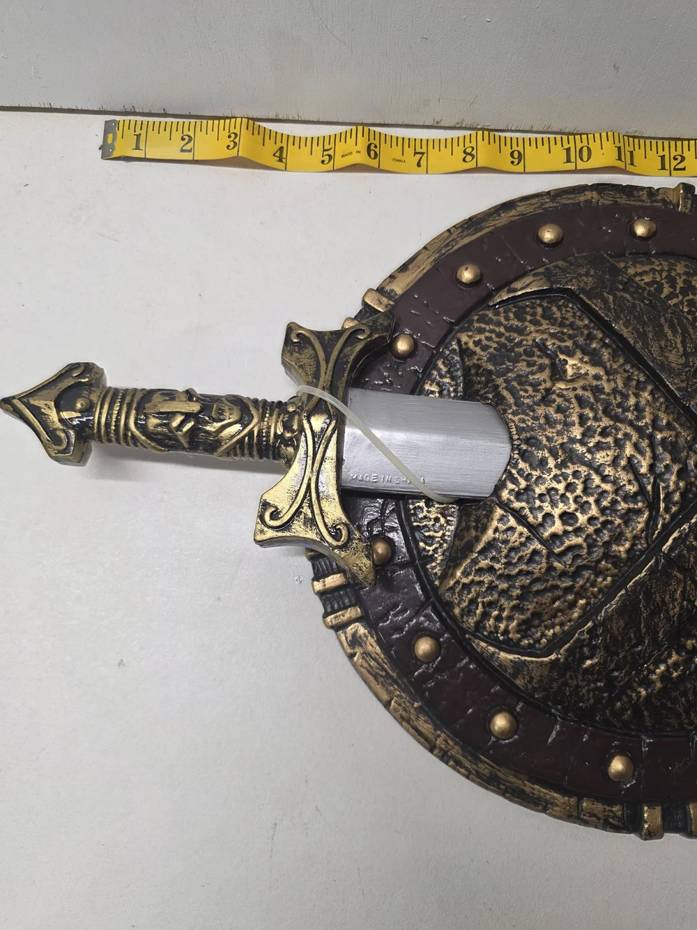 Warrior Gladiator Sword & Shield Set Roman Spartan Medieval Costume Prop 24